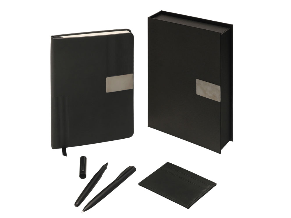 Подарочный набор «Goethe» с блокнотом А5, 2-мя ручками и картхолдером