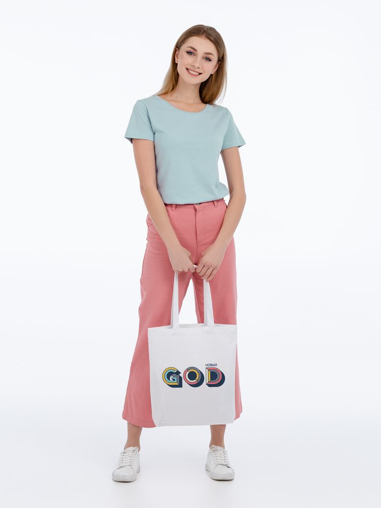 Холщовая сумка «Новый GOD», белая