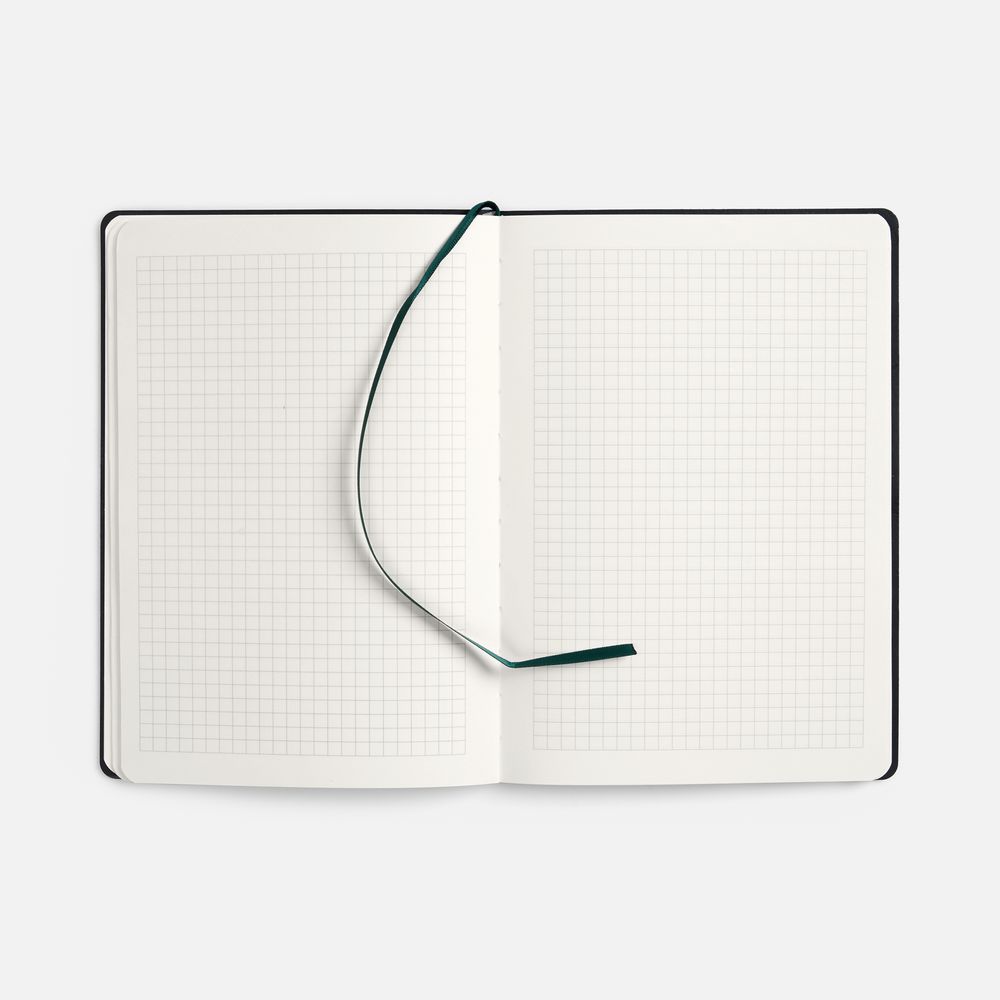 Блокнот Verso в клетку, зеленый, ver.2