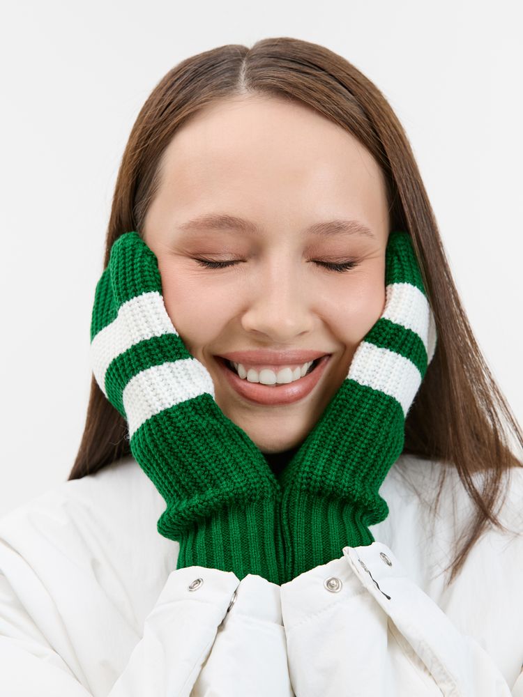 Варежки Winwear, зеленые (глубокий зеленый)