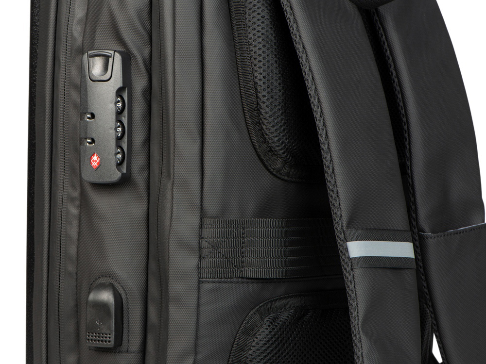 Антикражный рюкзак Sheller для ноутбука 17.3"  с пластиковой поверхностью