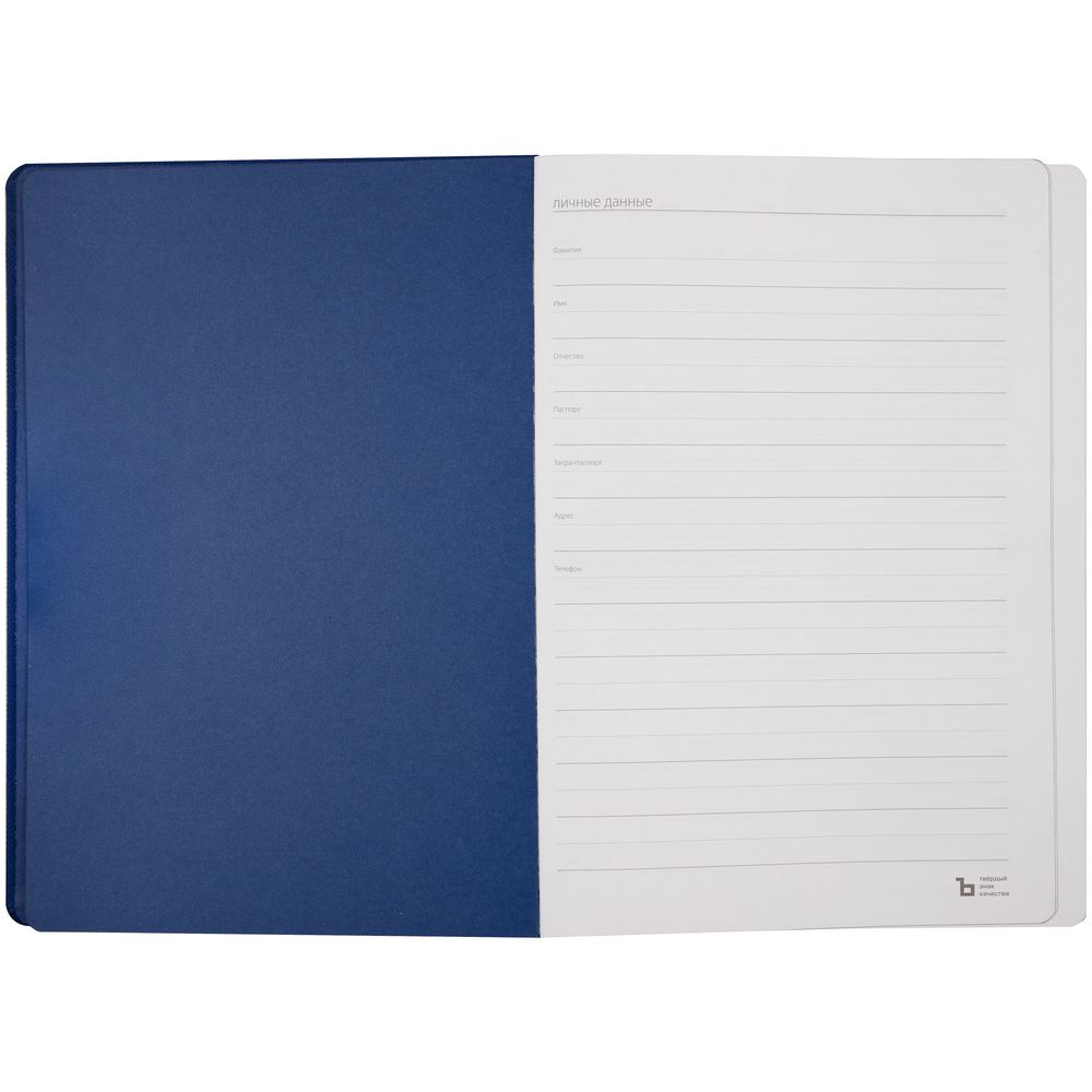 Ежедневник Peel, недатированный, синий, ver. 2