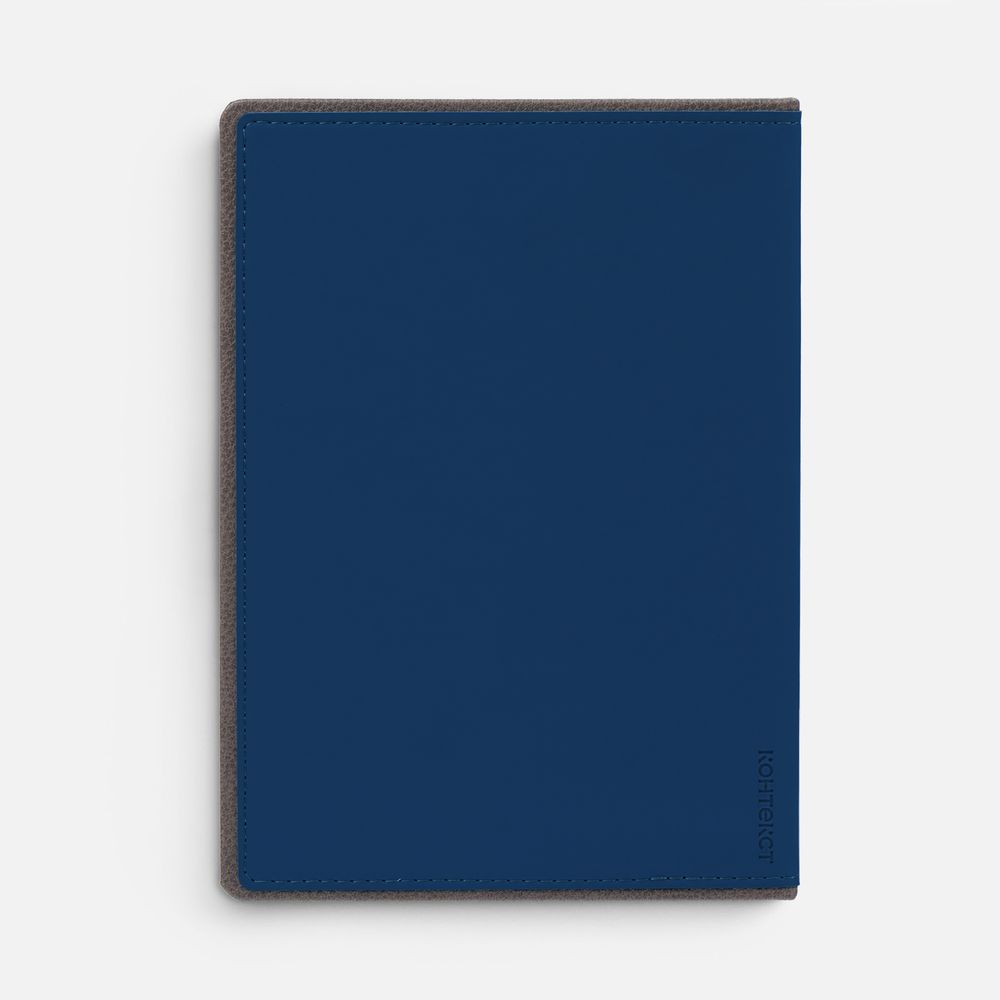 Ежедневник Frame, недатированный,синий с серым