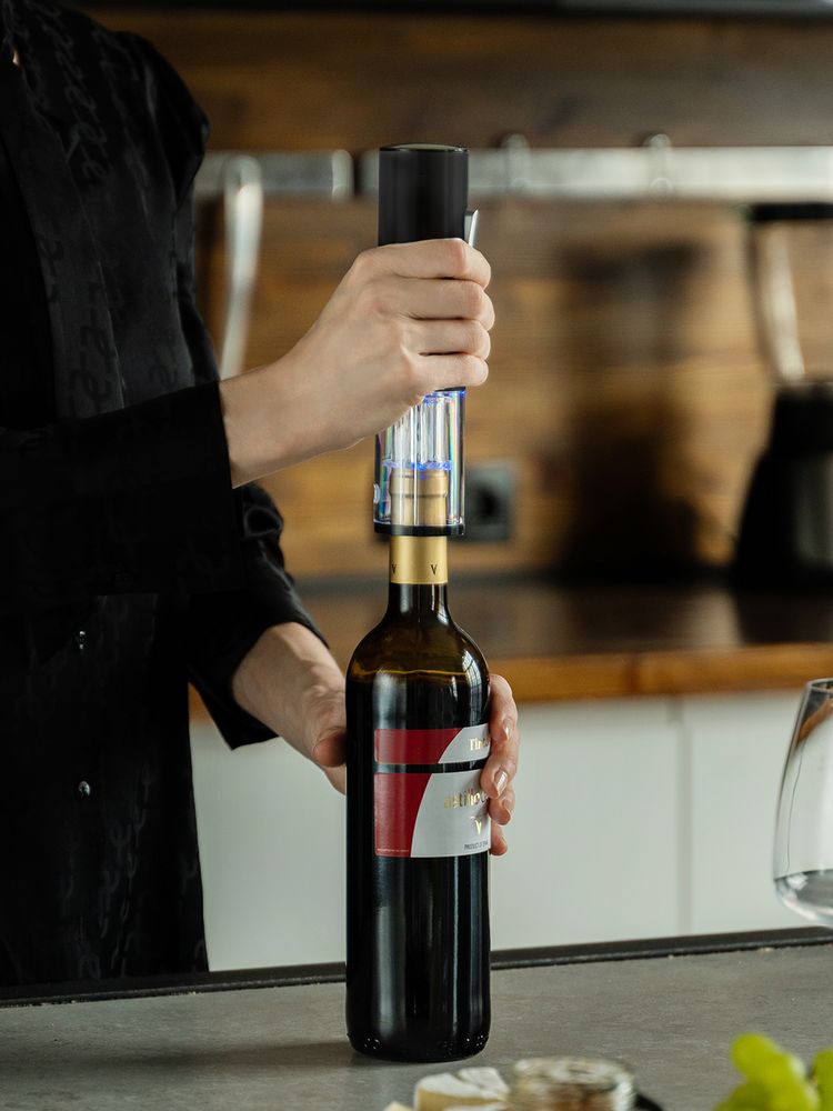 Винный набор Wine Diesel, серебристый