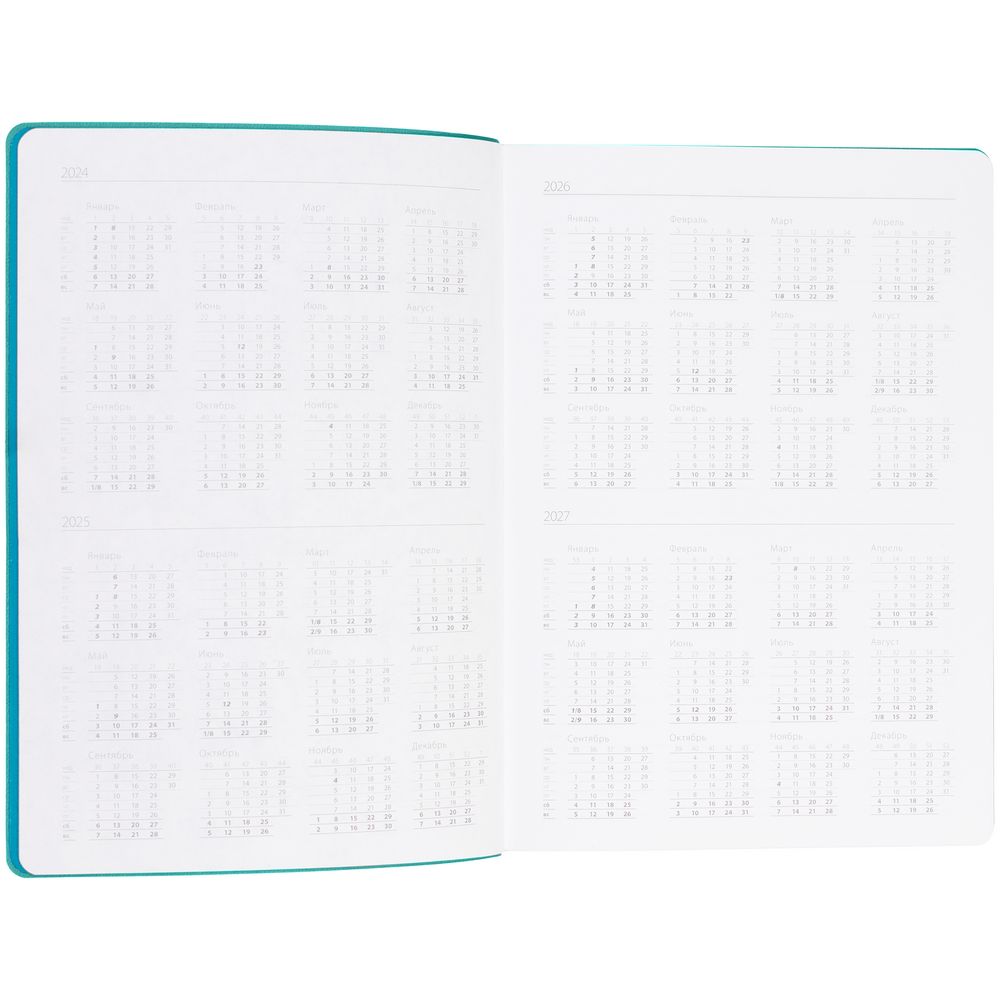 Ежедневник Flexpen Shall, недатированный, зеленый