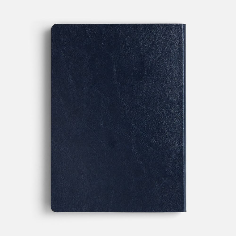 Ежедневник Doppio, недатированный, черный с красным