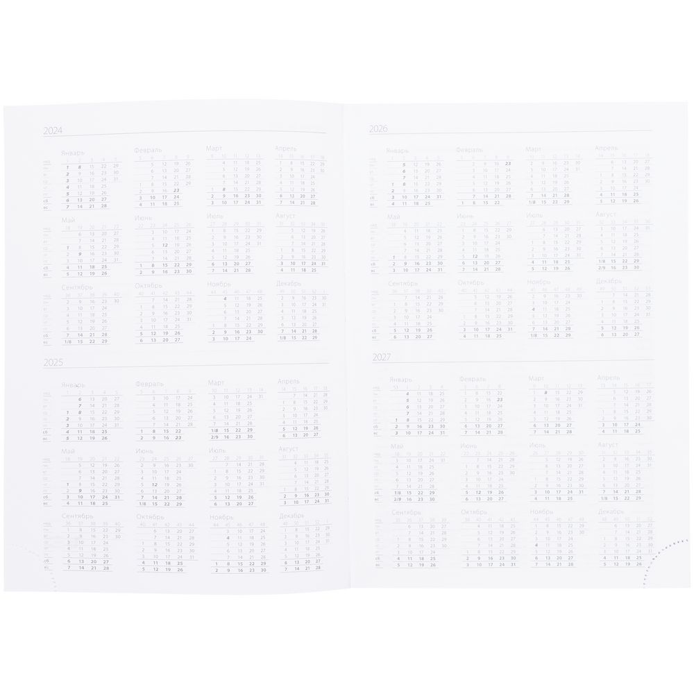 Ежедневник Favor Metal, недатированный, серый