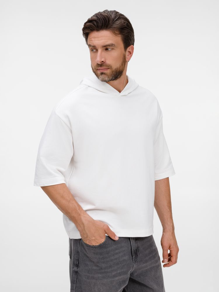 Футболка оверсайз унисекс с капюшоном Neofit, темно-синяя