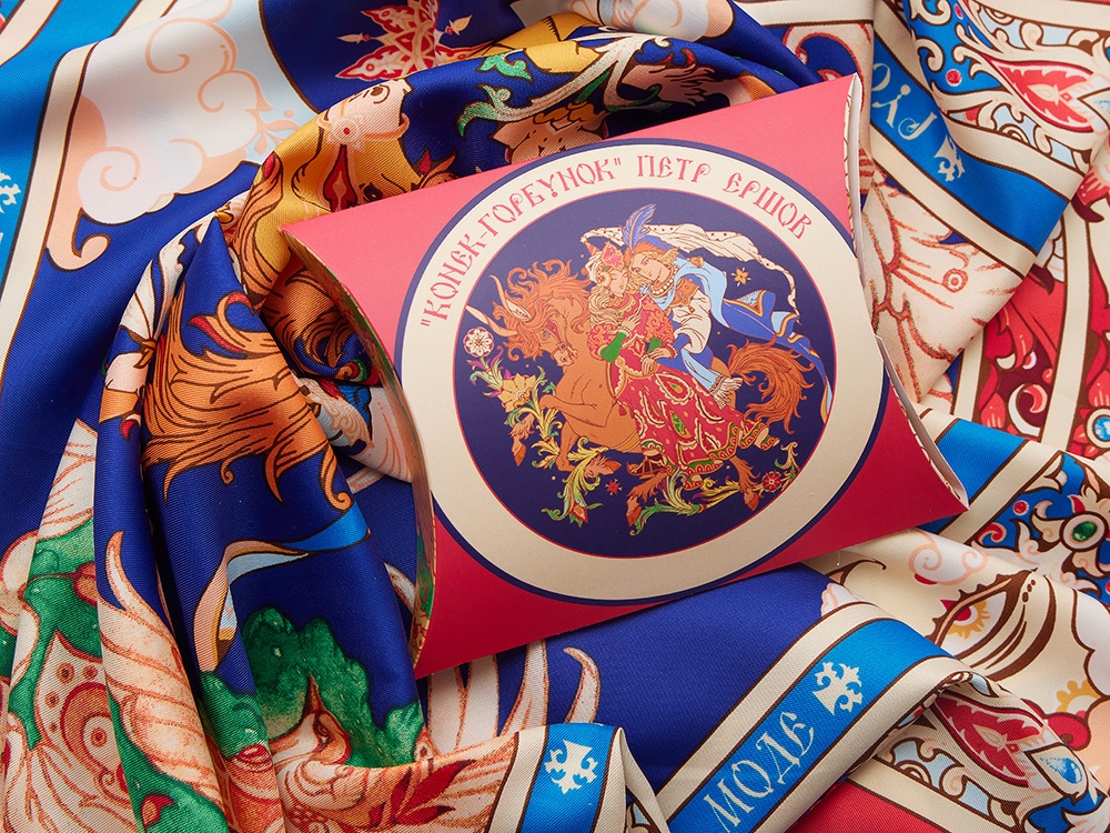 Платок «Конёк - Горбунок»