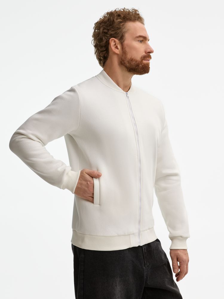 Бомбер унисекс Estado, молочно-белый