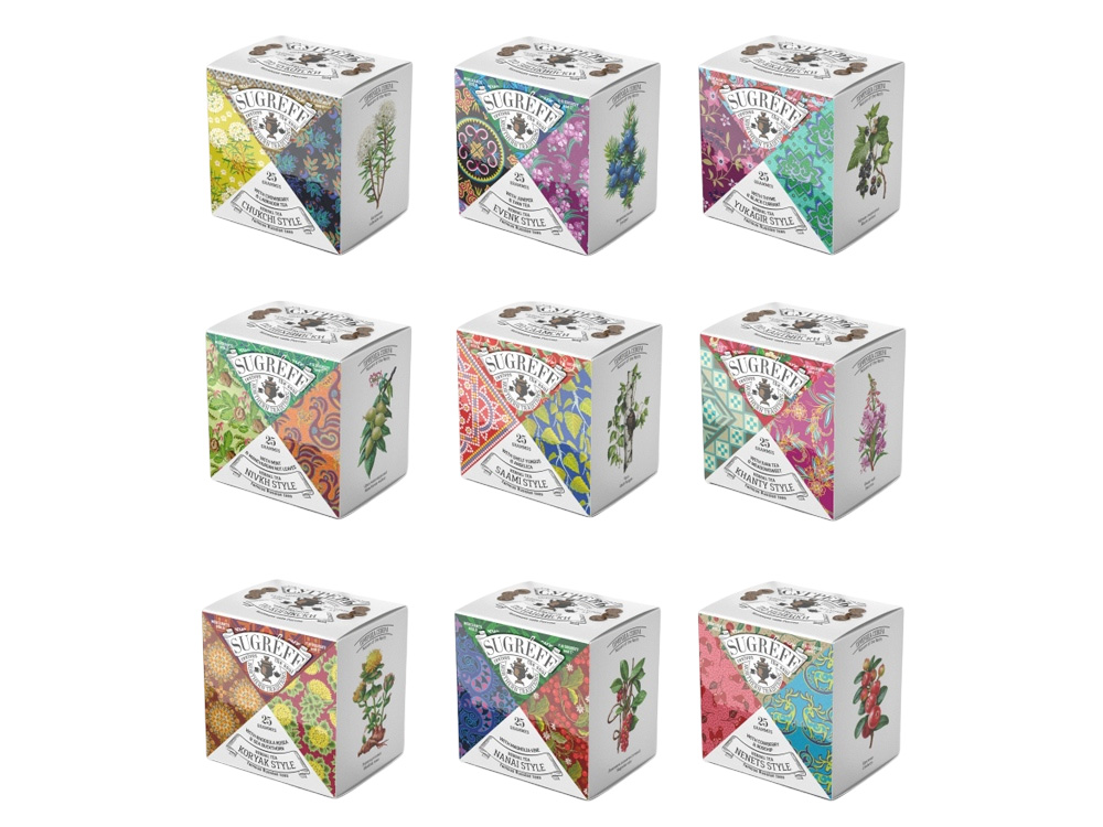 Подарочный набор c чаем «Сокровища Севера» в деревянной шкатулке