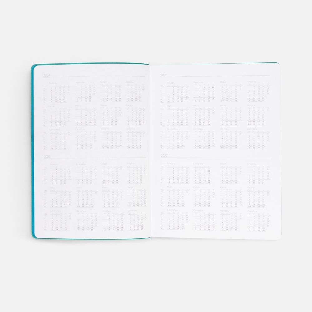 Ежедневник Flexpen Shall, недатированный, зеленый