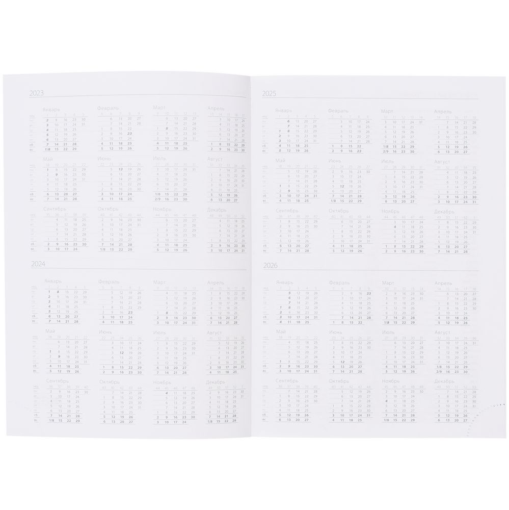 Ежедневник Favor Metal, недатированный, красный