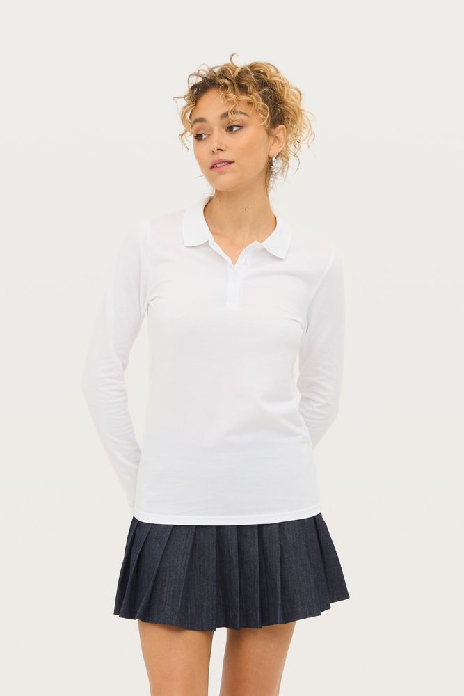 Рубашка поло женская с длинным рукавом Perfect LSL Women, красная