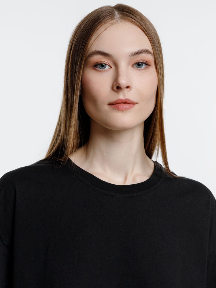 Футболка оверсайз унисекс Base Space, темно-синяя