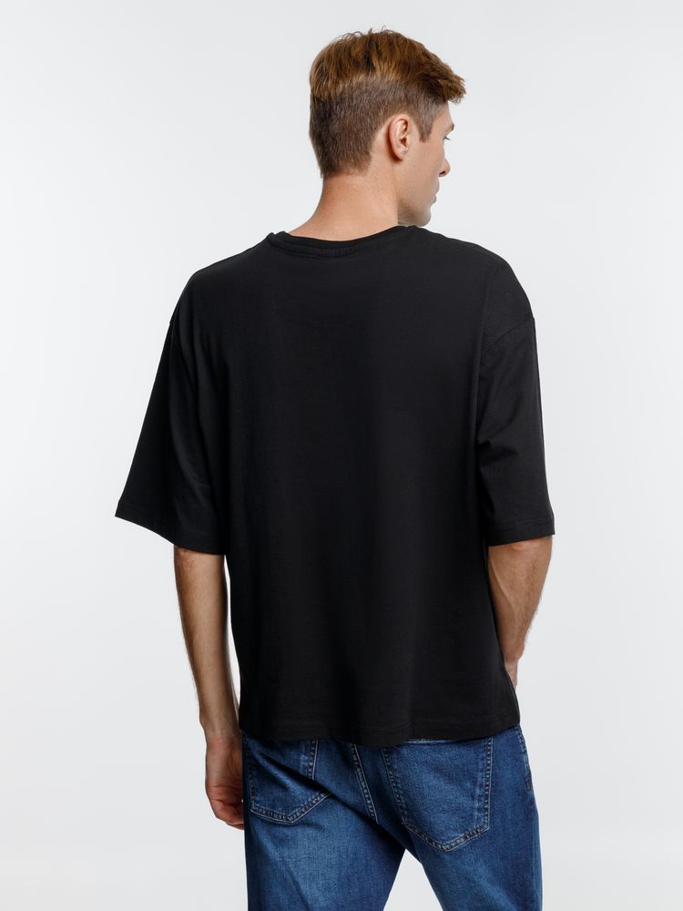 Футболка оверсайз унисекс Base Space, темно-синяя