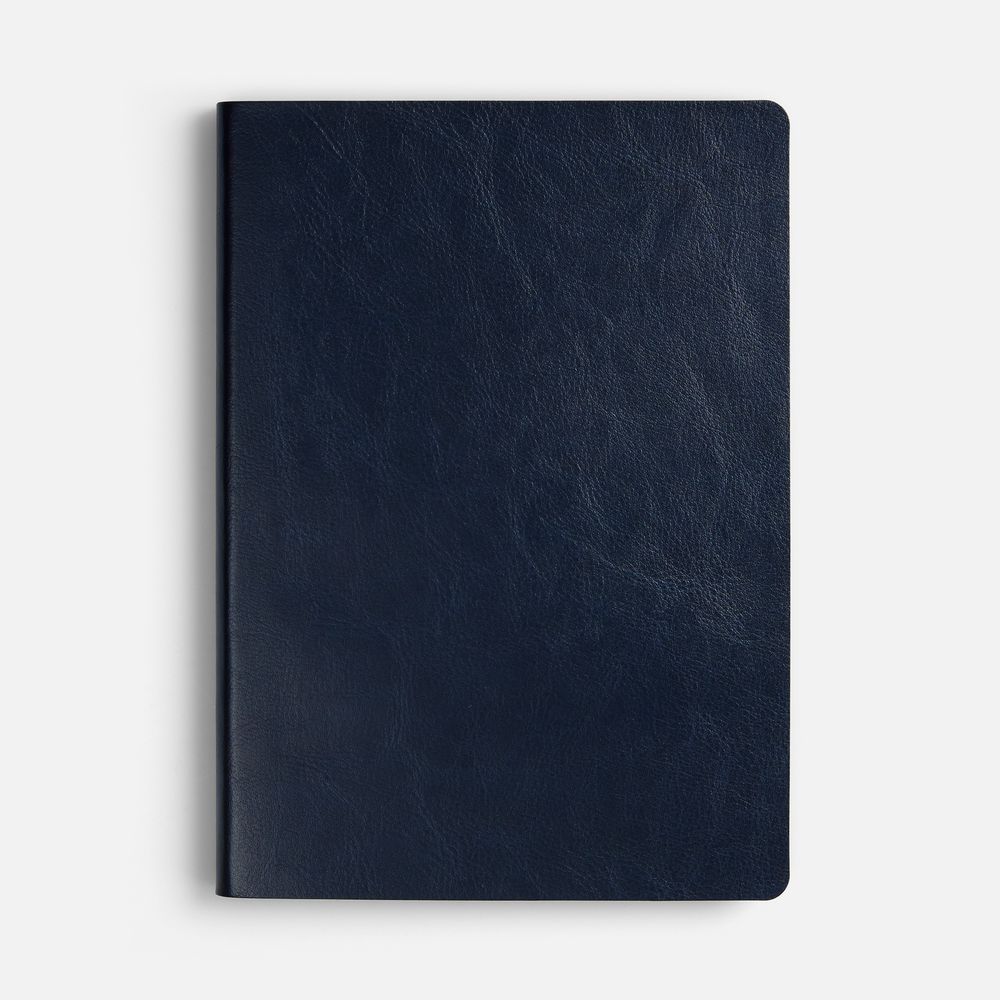 Ежедневник Doppio, недатированный, черный с красным