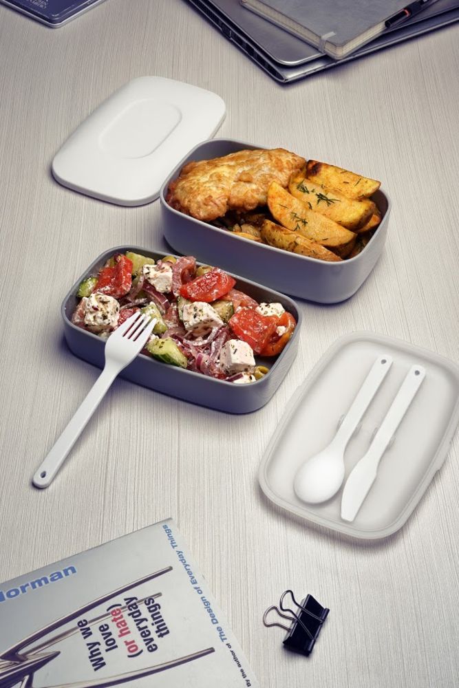 Набор ланчбоксов в термосумке Takk Mamma, серый