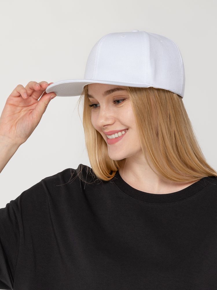 Бейсболка Snapback с прямым козырьком, серая
