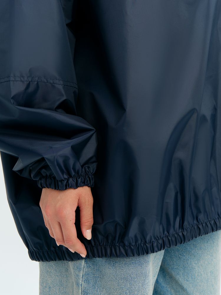 Дождевик-анорак Alatau, укороченный, синий, единый размер
