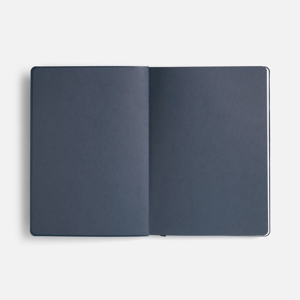 Ежедневник Doppio, недатированный, черный с красным