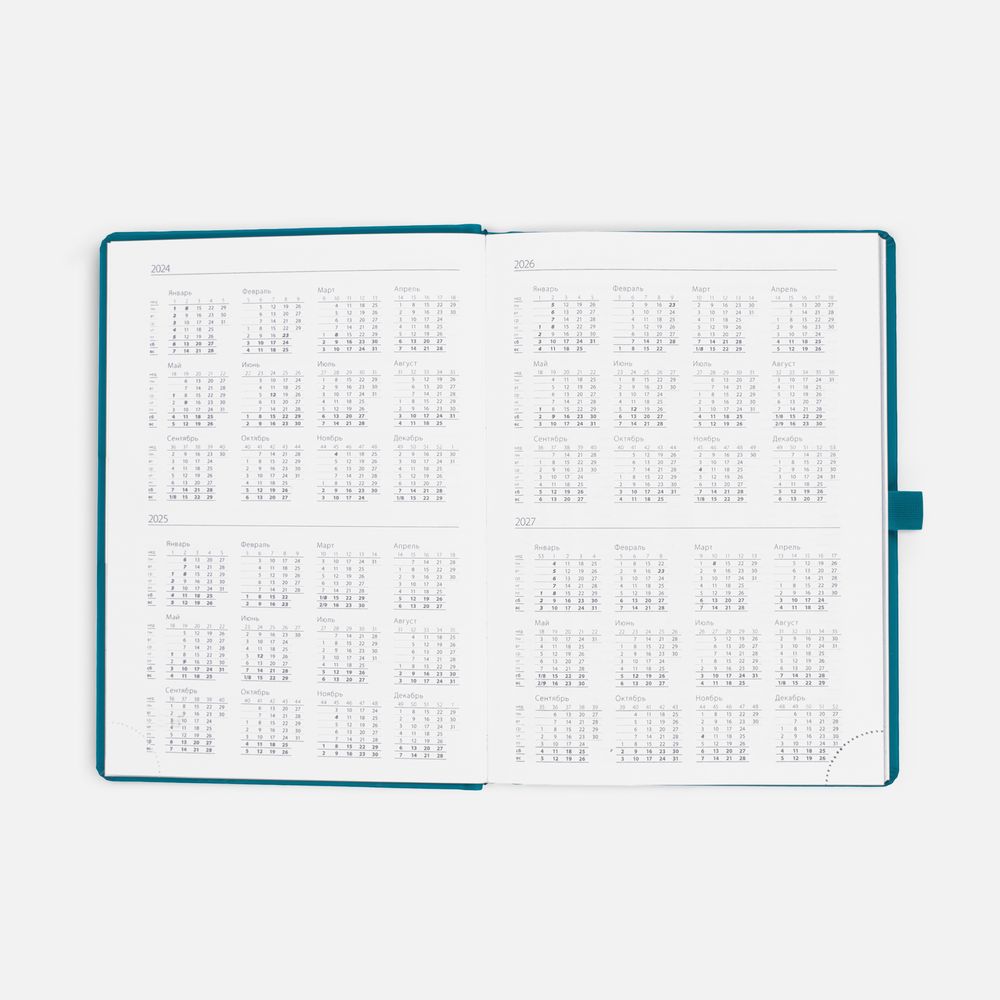 Ежедневник Favor Metal, недатированный, ярко-зеленый