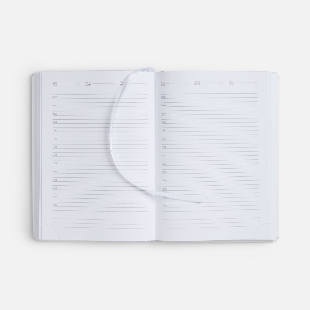 Ежедневник Nebraska, недатированный, белый