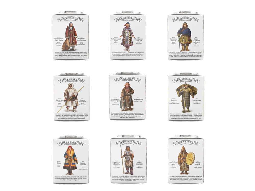 Подарочный набор c чаем «Сокровища Севера» в деревянной шкатулке