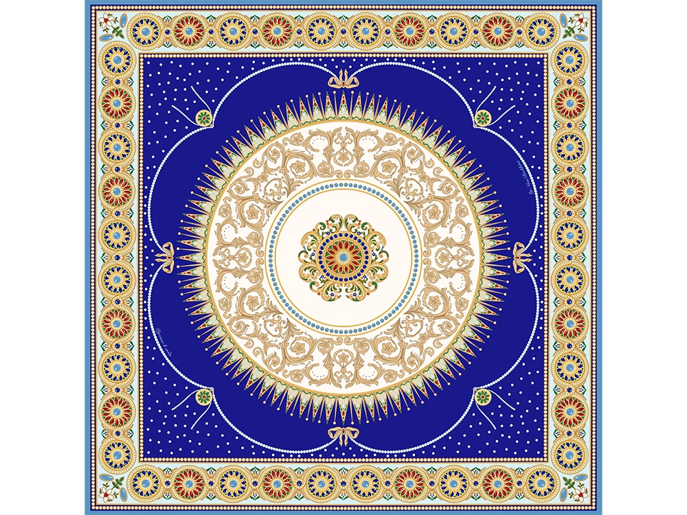 Платок «Павловск. Севрский фарфор»