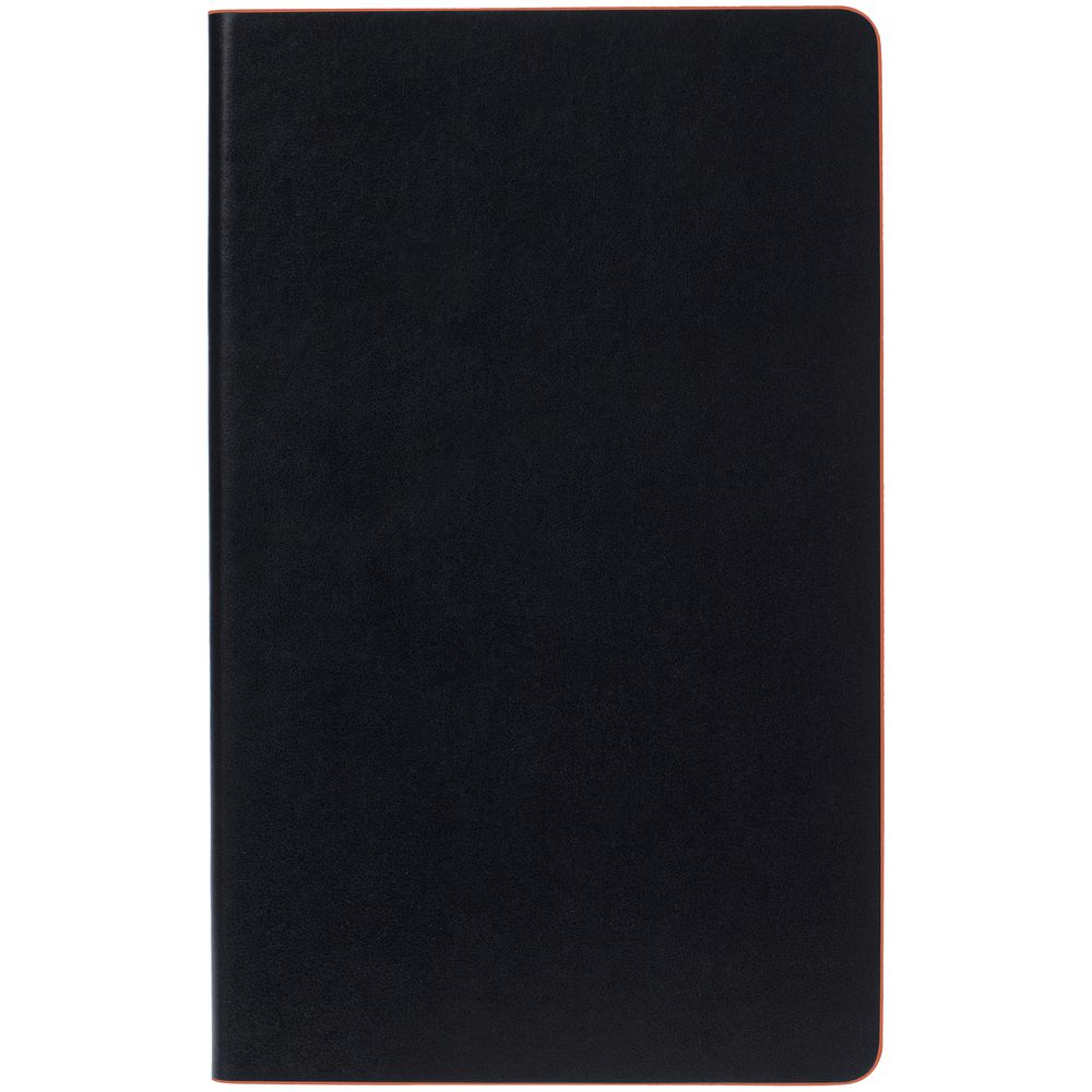 Ежедневник Trait, недатированный, черный с оранжевым