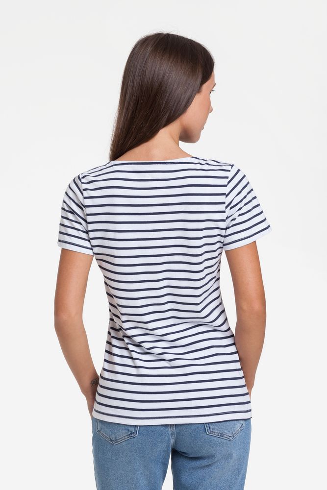 Футболка женская Grand Granat New, белая с синим