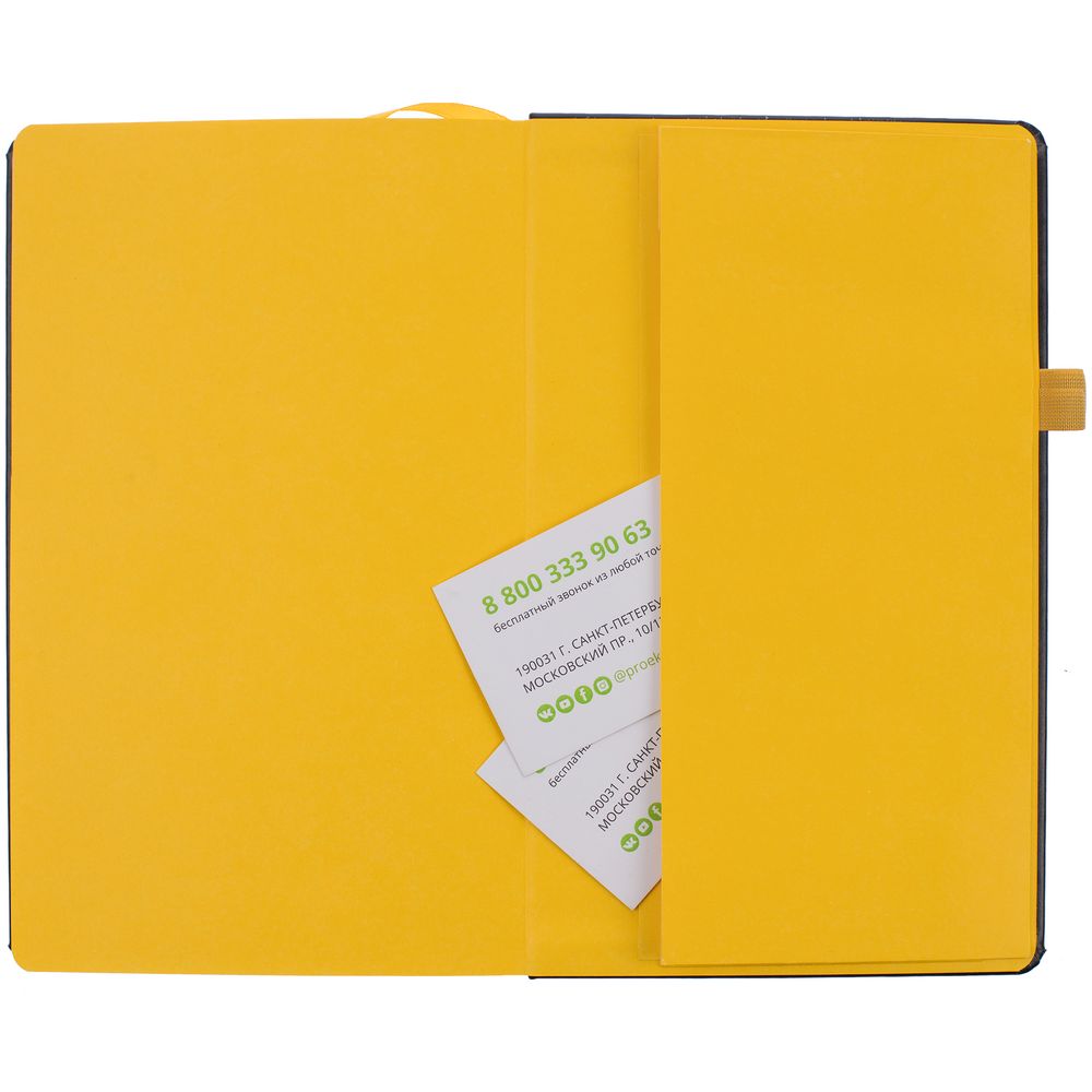 Ежедневник Ton Black, недатированный, черный с зеленым