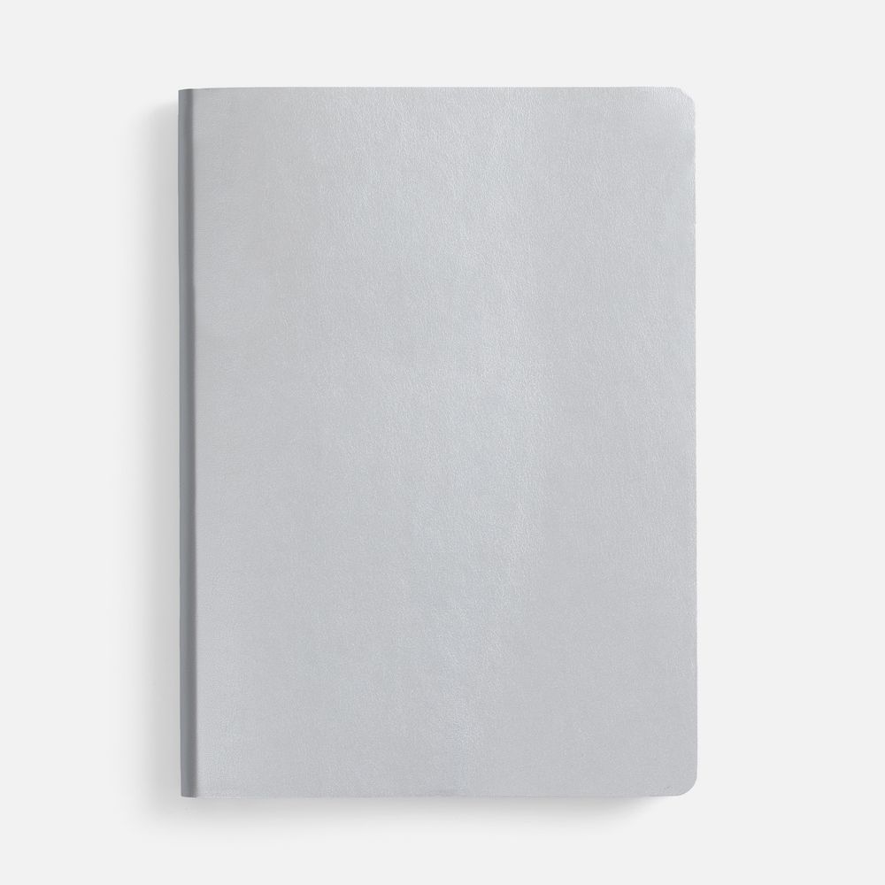 Ежедневник Nebraska Flex, недатированный, белый с серебристым