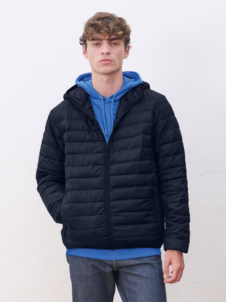 Куртка с капюшоном мужская Stream Men, темно-синяя