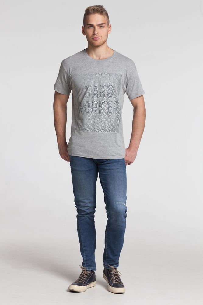 Футболка Hard Work Pocket, серый меланж