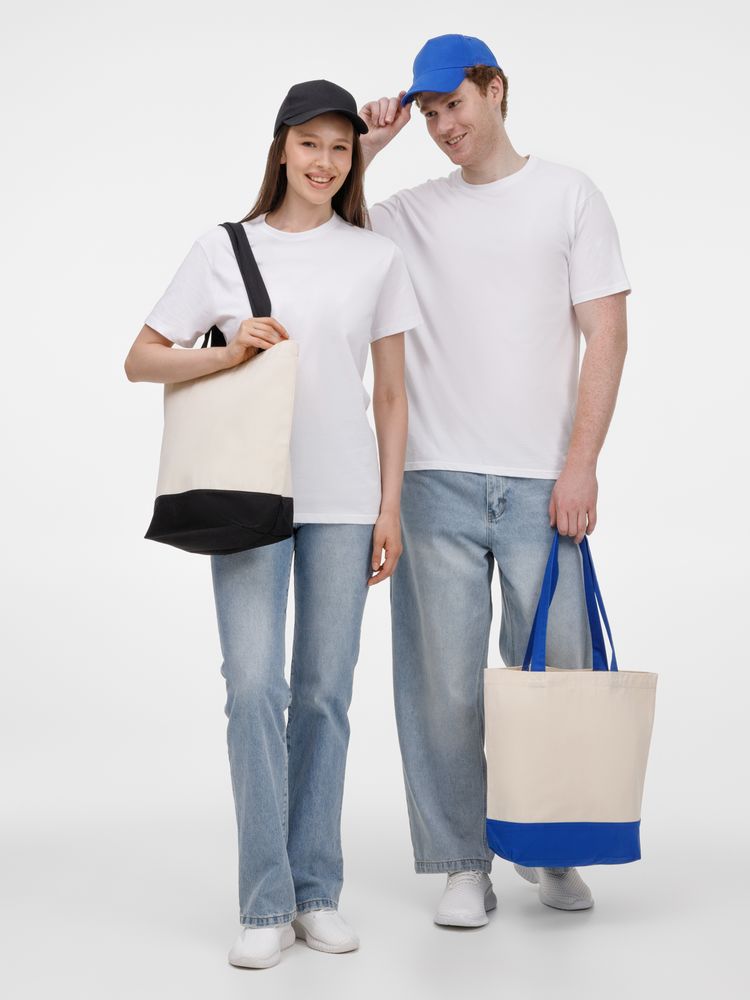 Сумка для покупок на молнии Shopaholic Zip, синяя