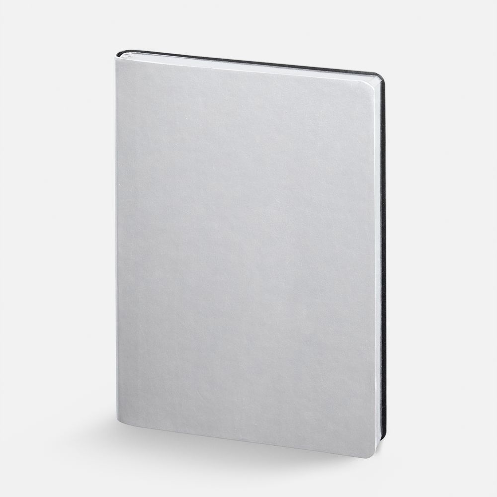 Ежедневник Nebraska Flex, недатированный, белый с серебристым