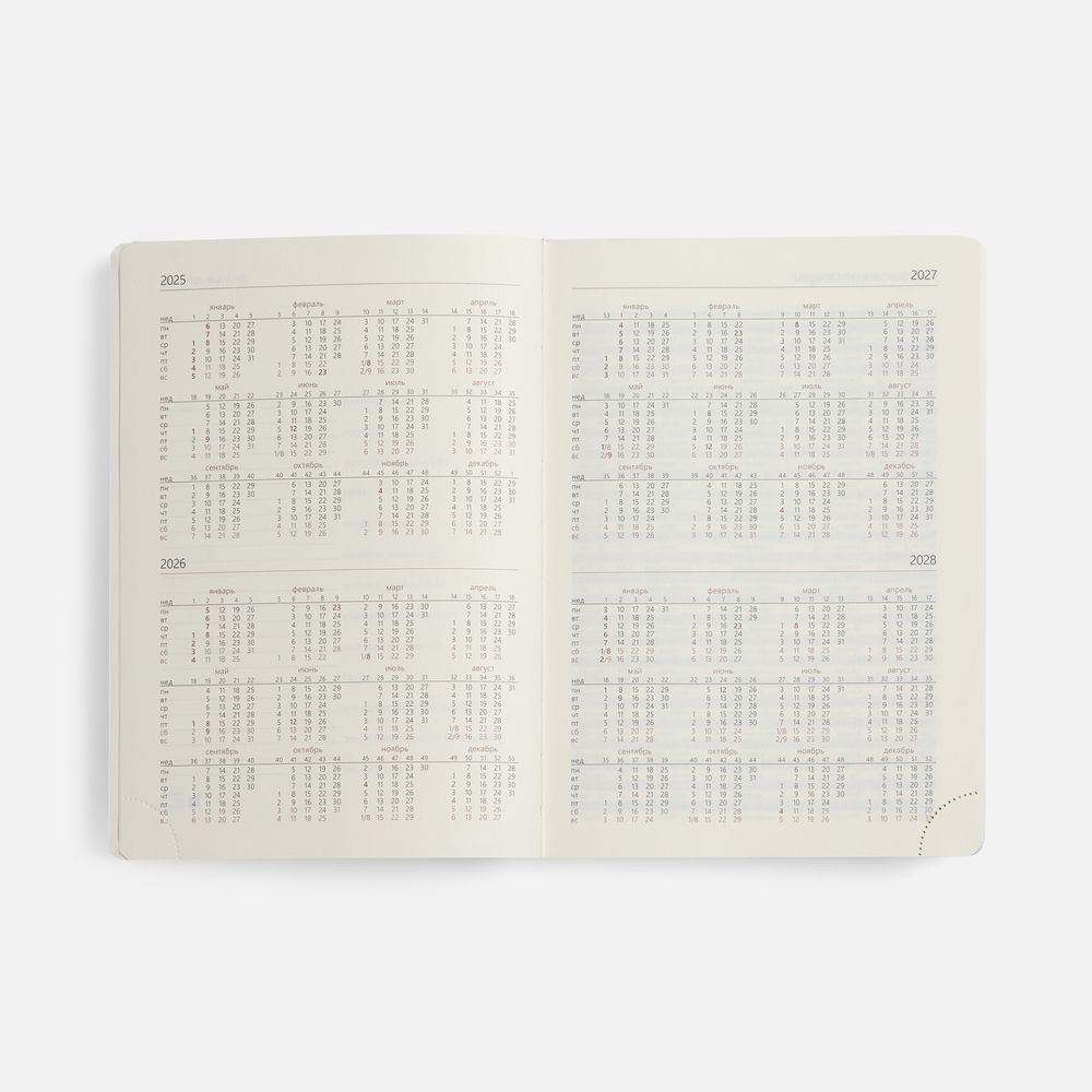 Ежедневник Capital, недатированный, красный