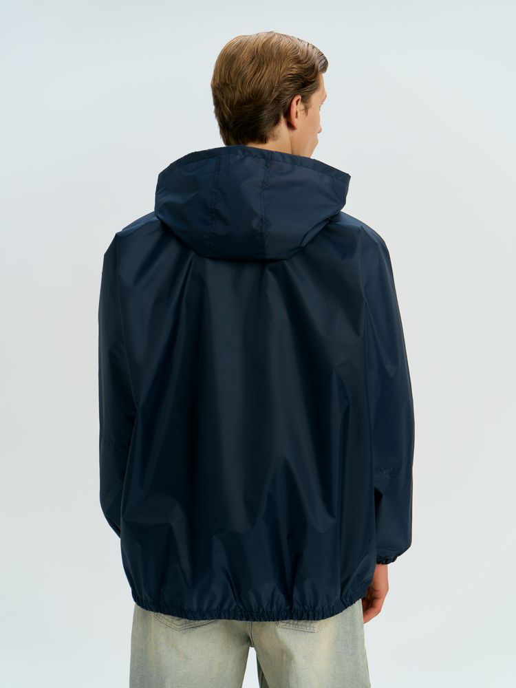 Дождевик-анорак Alatau, укороченный, синий, единый размер