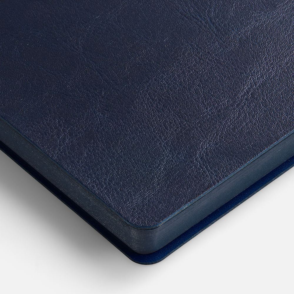 Ежедневник Doppio, недатированный, черный с красным