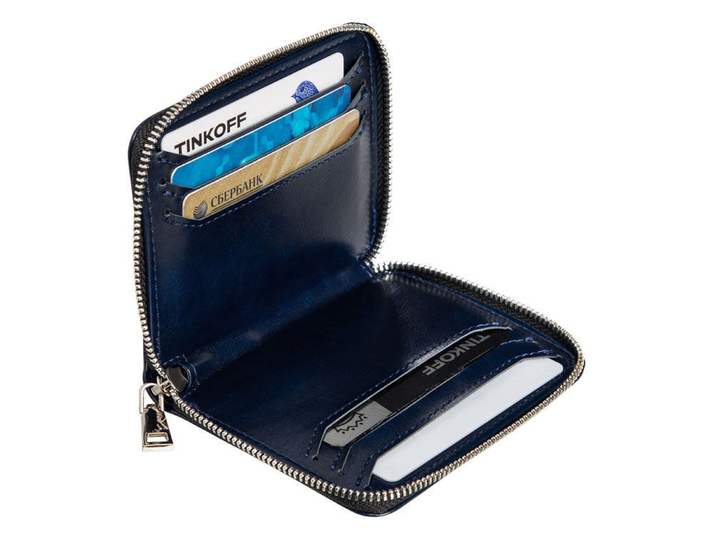 Картхолдер на молнии для 8 карт с RFID-защитой «Fabrizio»