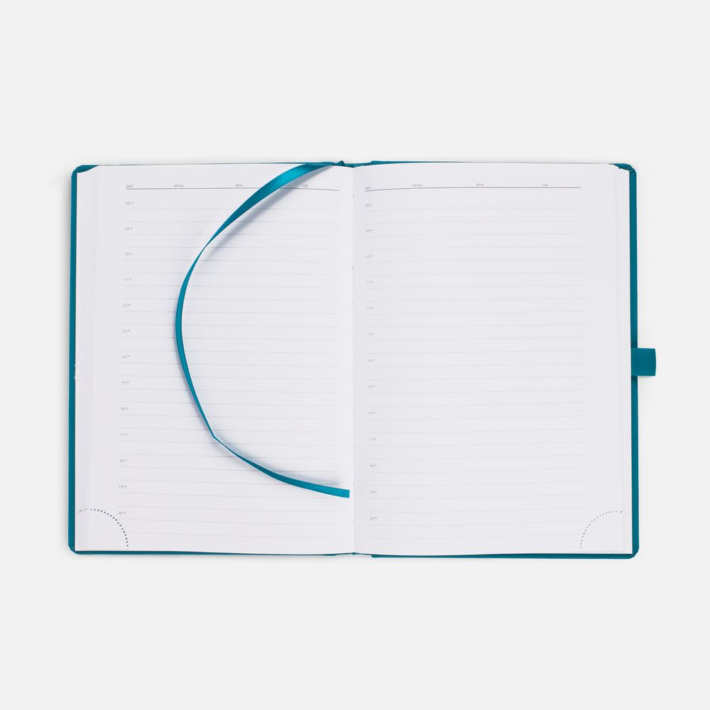 Ежедневник Favor Metal, недатированный, ярко-зеленый