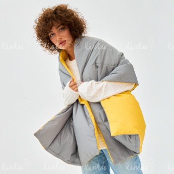 Двустороннее пончо - дутик