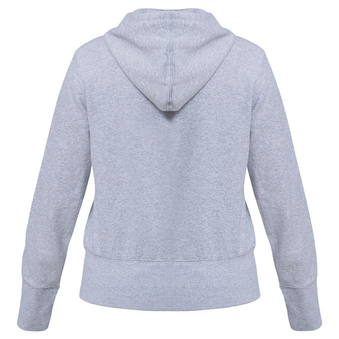 Толстовка женская Hooded Full Zip серый меланж
