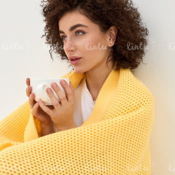 Плед вязаный